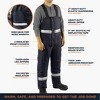 RefrigiWear Iron-Tuff Enhanced Visibility Bib Overalls - HiVis, Insulated Work Bibs, Water-Repellent, Windproof, -50°F Comfort Rating - 3 of 4