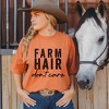 Simply Sage Market Women's Farm Hair Don't Care Short Sleeve Garment Dyed Tee - 2 of 4