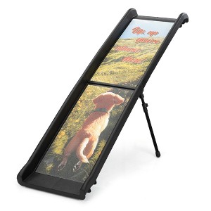 SEVOBAL Pet Strollers Bi Fold Pet Ramp For Cars Trucks Pools Safe Stable Portable For Senior Injured Pets, Black, 61.42"*15.75"*11.81" - 1 of 4