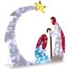 Karl Home Lighted 2D Nativity Scene Outdoor Christmas Decorations with 170 White LED Lights - 3 of 4