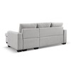 American Furniture Classics,Tufted Sectional Chaise Sofa Sleeper with Storage - 4 of 4