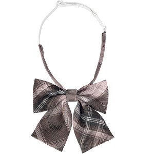 INSPIRE CHIC Women's Plaid Uniform Pre-tied Knot Cute Stylish Colorful Bow Ties - 1 of 4