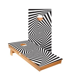 Skip's Garage | Cube Optical Illusion Cornhole Boards - ACA Star Series - 1 of 3