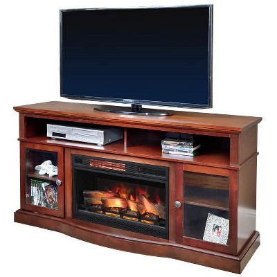 ChimneyFree Walker Infrared Electric Fireplace Entertainment Center in Cherry - 25MM5326-C245