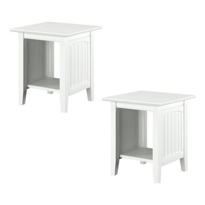 AFI Furnishings Nantucket End Table Set of 2 WH