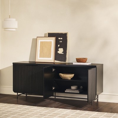 Modern Scandi Fluted-Door Sideboard