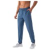 Anna-Kaci Active Men's Lightweight Stretch Lounge Pants with Adjustable Drawstring Waist and Straight Leg Fit - 4 of 4