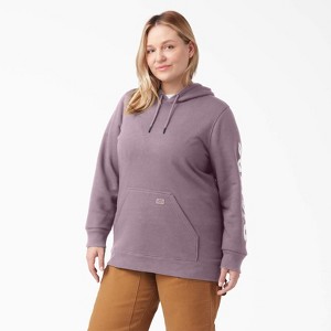 Dickies Women's Plus Water Repellent Sleeve Logo Hoodie - 1 of 3