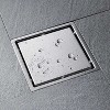 Dexmalle 6 Inch Square Shower Floor Stainless Steel Drain - 2 of 4