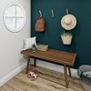 Plank+Beam Entryway Bench, Solid Wood End of Bed Bench for Bedroom, Hallway, Porch, 41.25” - 2 of 4