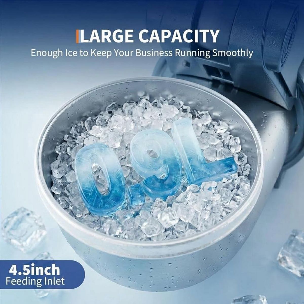 Garvee Countertop Shaved Ice Machine, 286 Lbs/Hr Commercial Ice Shaver, Adjustable Fineness for Events, Bars and Household - thumbnail 7