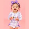 RuffleButts Baby/Toddler Girls UPF50+ Long Sleeve One Piece Rash Guard - 2 of 4