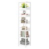 Hommoo 6-Tier Corner Shelf, Narrow Bookshelf Storage Rack - 4 of 4