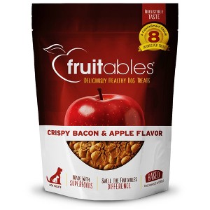 Fruitables Baked Crispy Bacon & Apple Flavor Healthy Low Calorie Dog Treats - 12oz - 1 of 3