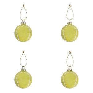 Tennis Ball Glass Christmas Ornament - 1 of 4