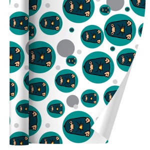 Fantastic Beasts And Where To Find Them Nifler Cute Chibi Character Gift Wrap 30" x 72" - 1 of 4