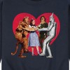 Men's - Wizard of Oz - Dorthy and Friends Photo Heart Graphic Fleece Sweatshirt - 2 of 4