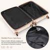 Luggage Set, 20+24+28 inch Hard Shell Suitcase with USB Port and Spinner Wheels -ModernLuxe - 3 of 4
