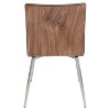 Set of 2 Mason Swivel Modern Walnut Wood Back Dining Chairs - Lumisource - image 4 of 4