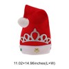Unique Bargains Christmas Hat Adult Crown Christmas Hat Polyester 11.02"x14.96" 1 Pc - 3 of 4