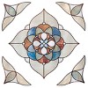 Artscape 12" x 12" Venice Amber Accent Window Film : Vinyl , Classic Pattern Multicolor - 4 of 4