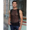 Men's Mesh Tank Top Fishnet Slim Fitted Tank Top Sleeveless Muscle Workout Tee Shirt - 4 of 4