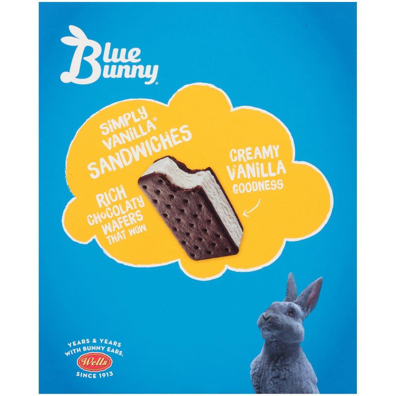 Blue Bunny Frozen Premium Sandwiches Vanilla - 9ct, 2 of 7