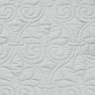 Quebec Gray Reversible Daybed Cover Set with Embroidered Pillow
