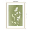Amanti Art Monograph Green Flowers by Amini54 Wood Framed Wall Art Print - 4 of 4