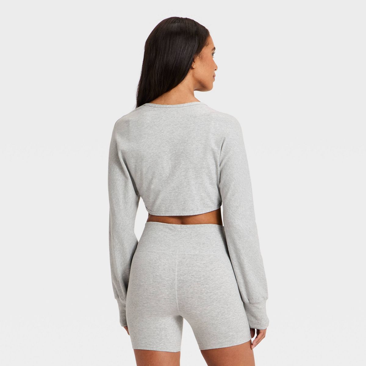 Women's Long Sleeve Cotton Balance Cropped Shrug - All In Motion™ - thumbnail 10
