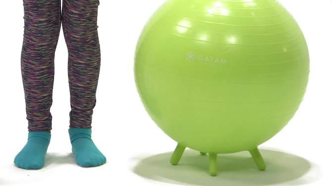 Gaiam Stay n Play Ball Kids' Active Sitting Chair, 2 of 6, play video