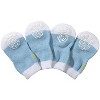 Pet Life Anti-Slip Rubberized Gripped Breathable Stretch Pet Dog Socks - Set of 4, LG, Black - 3 of 4