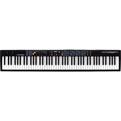 Studiologic Numa Compact 2x Semi-Weighted Keyboard with Aftertouch Black 88 Key