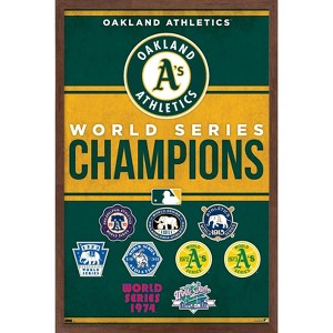 Trends International MLB Oakland Athletics - Champions 23 Framed Wall Poster Prints - 1 of 4
