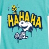 Girls' - Peanuts - Ha Ha Graffiti Fitted Short Sleeve Graphic T-Shirt - 2 of 4