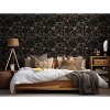 ZACHVO Black and Gold Gothic Floral Peel and Stick Wallpaper - 3 of 4