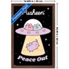 Trends International Pusheen: Pastel Pusheens - Peace Out UFO Framed Wall Poster Prints - 3 of 4