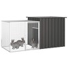 vidaXL Rabbit Cage Anthracite Galvanized steel 78.7x35.8x39.4 in - 3 of 4