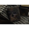 Generic Skull Slim Card Wallet for Men, Minimalist Front Pocket, Small Bifold Card Holder - 2 of 4