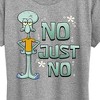 Women's - SpongeBob SquarePants - No Just No Short Sleeve Graphic T-Shirt - 2 of 4