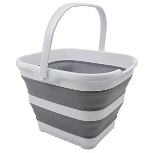SAMMART 10L (2.6 Gallon) Collapsible Rectangular Handy Basket/Bucket - 1 of 4