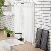 2pc Archaeo Washed Cotton Twist Tab Cafe Curtain Tier Pair - 2 of 4