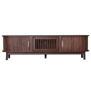 ChicFurnit TV Stands and Consoles Entertainment Center with Storage Cabinets TV Stand Media Console for Living Room, Brown, 66.92"*15.55"*18.11" - 1 of 4