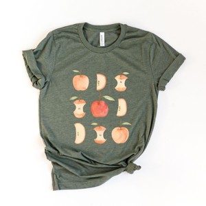 Simply Sage Market Watercolor Apple Chart shirt design Short Sleeve Tee - 1 of 4