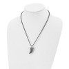 Black Bow Jewelry Mens Stainless Steel Antiqued & Black Plated 3D Claw Necklace, 20 Inch - 2 of 4