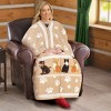 Collections Etc Realistic Cat Cuddle Wearable Cuddle Wrap Blanket 60" x 67" x 0.13" Brown - 2 of 2
