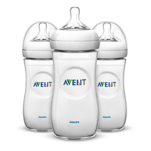 Philips Avent Natural Baby Bottle Clear 11oz 3pk Target