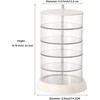 HTUTWOO Clear Rotable Box,5-Layer Jewelry Storage Box With Lid, Easy Classify Storage by Layer Box for Beauty Supplies Earrings Necklaces Bracelets - 2 of 4