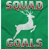 Xmas Santa's Reindeer Squad Goals Womens Graphic T Shirt Tees Brisco Brands - 2 of 4
