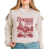 Simply Sage Market The Cowboy Tour Distressed Sweatshirt - S - Dust - 3 of 4